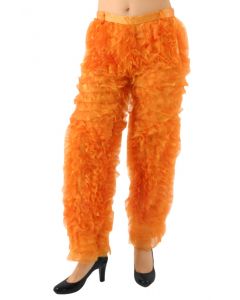 Orange fluffy fancy pants