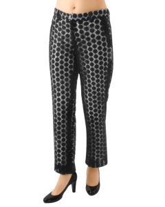 Black flowers fancy pants