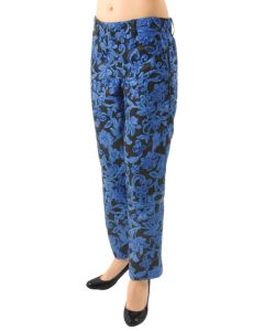 Blue sequins/black fancy pants